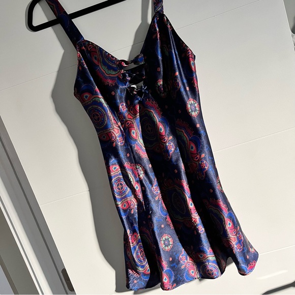 Vintage stunning women’s blue silky slip dress— Very Jenna Rink - size medium - Picture 7 of 10